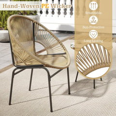 Tangkula 3 Piece Outdoor Patio Furniture Set